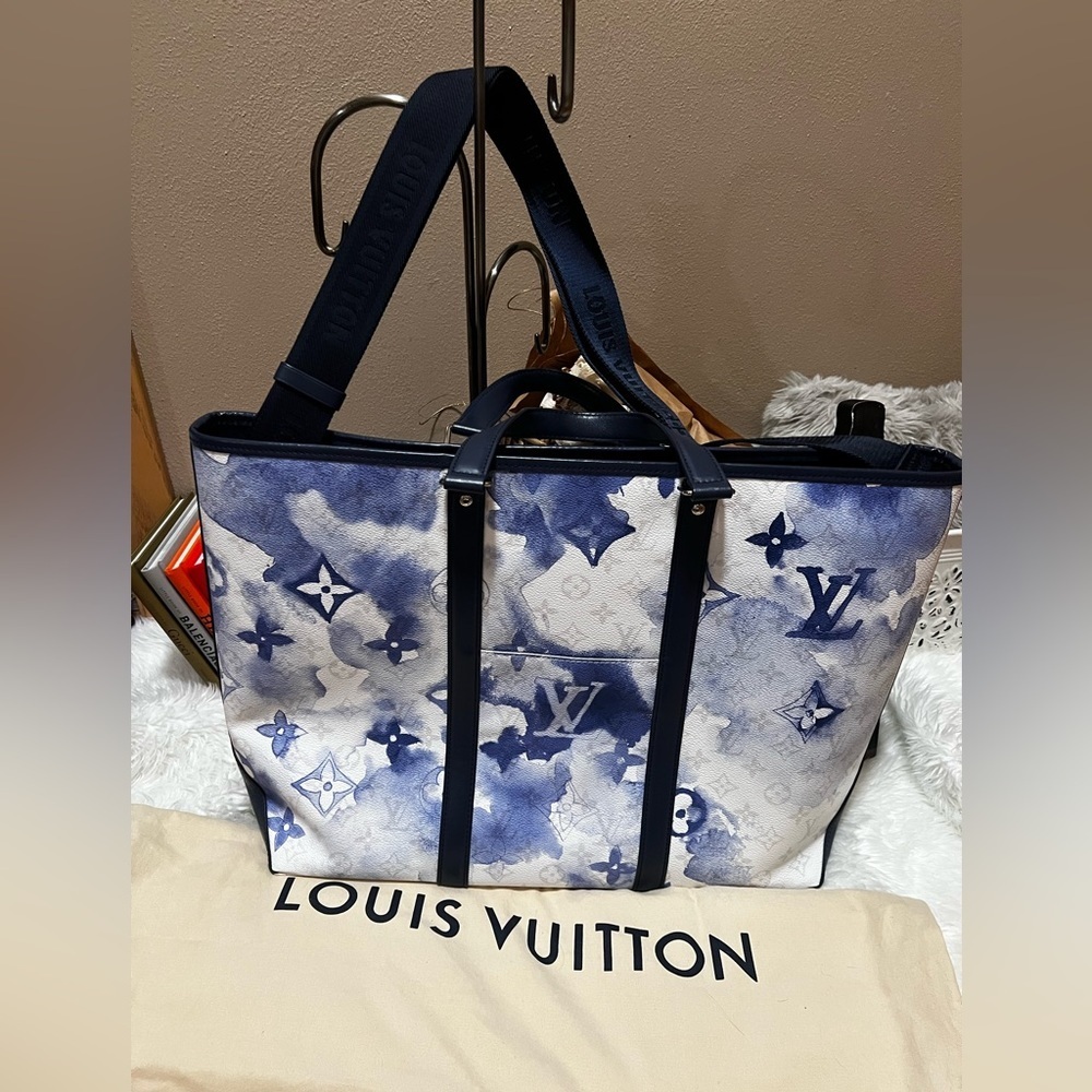 LOUIS VUITTON 2021 Monogram Watercolor Weekend Tote GM - Picture 2 of 16